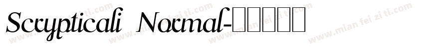 Scrypticali Normal字体转换